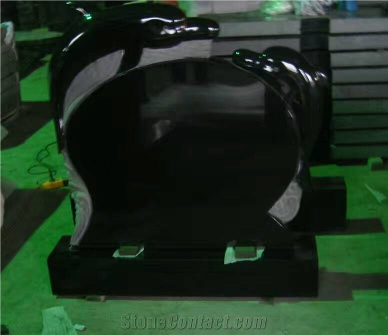 Shanxi Black,China Black Granite Tombstone,Black Granite Cross Monument & Tombstone