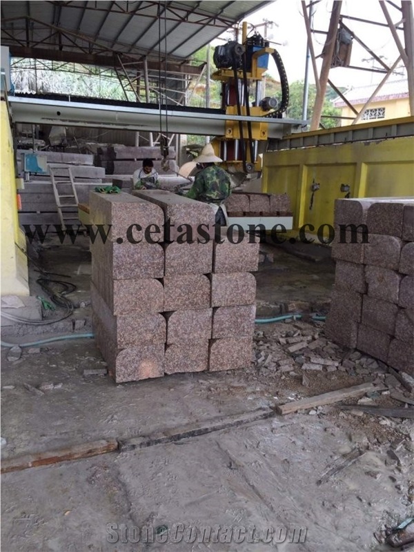 G687 Road Stone&Pink Granite Kerbs&Granite Kerb Stone&Side Stone&Curbstone
