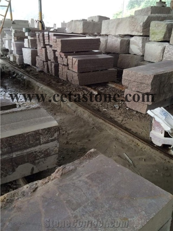 G687 Road Stone&Pink Granite Kerbs&Granite Kerb Stone&Side Stone&Curbstone