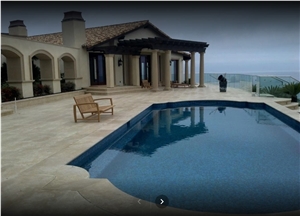 Desert Sand Travertine Pool Coping, Pool Pavements
