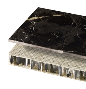Saint-Laurent Black Stone on Honeycomb Wall Panel