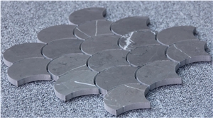 Iran Brown Marble Fan Shape Mosaic Tiles,Italian Natural Marble,Good Choice for Wall & Floor Covering. Iran Brown Marble Fan Shape Mosaic Tiles,Italian Natural Marble,Good Choice for Wall & Floor Covering.