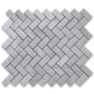 Venato Carrara Herringbone Mosaic Tile Pofung Marble,Natural Marble,Good Choice for Wall & Floor Covering.