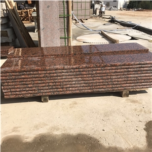 Polished G562 Granite Steps/Maple Leaf Red Granite Stair/Maple Leaves Granite Stair Riser&Stair Treads/Mapple Red Granite Steps &Staircase