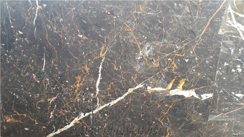 Golden Galaxy Marble