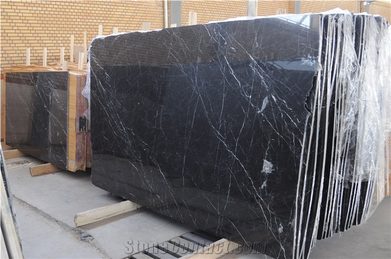 Mbn Slabs & Tiles, Iran Black Marble