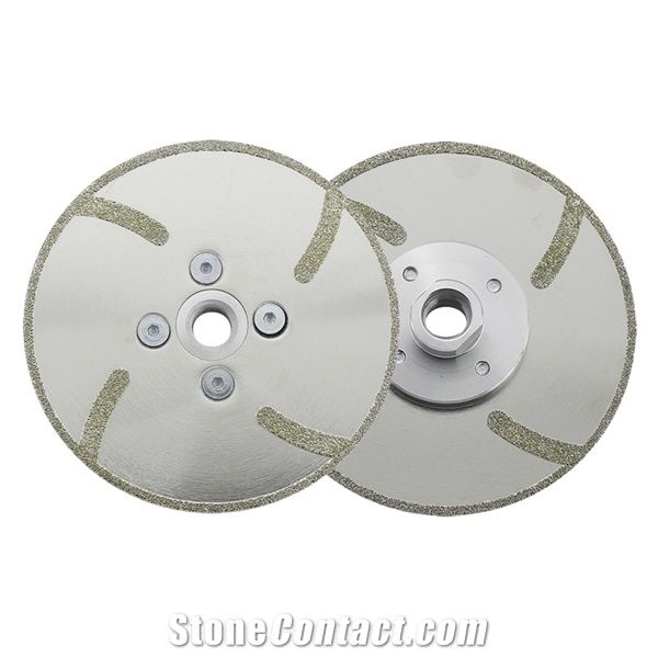 Electroplated Diamond Blade Cutting Disc with Double Side Reinforcing Rib