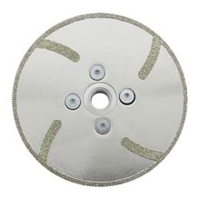 Electroplated Diamond Blade Cutting Disc with Double Side Reinforcing Rib