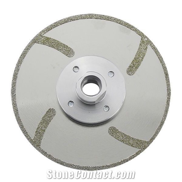 Electroplated Diamond Blade Cutting Disc with Double Side Reinforcing Rib
