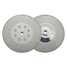 Electroplated Diamond Blade Cutting & Grinding Disc (Pyramid Double Side Coated) Electroplated Diamond Blade Cutting & Grinding Disc (Pyramid Double Side Coated)