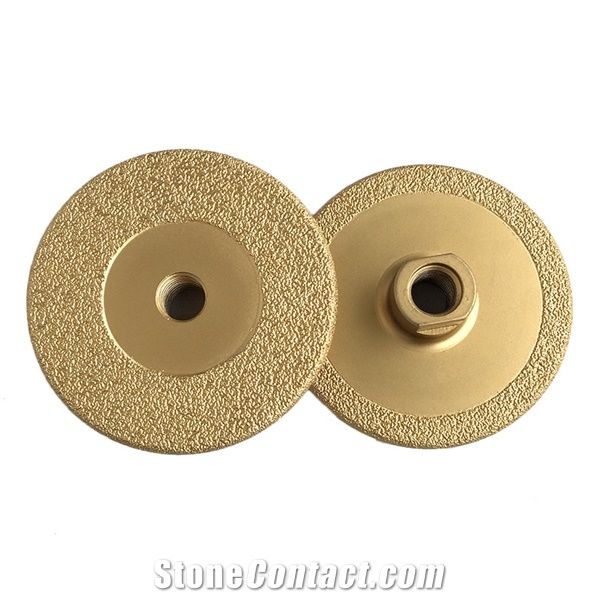 Vacuum Brazed Diamond Grinding Wheel with Thread