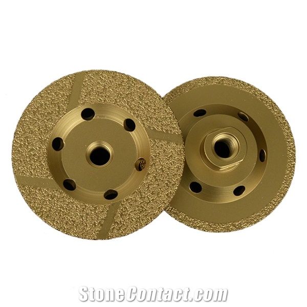Vacuum Brazed Diamond Grinding Wheel with Thread