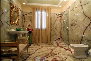 Light Green Onyx Bathroom Decoration