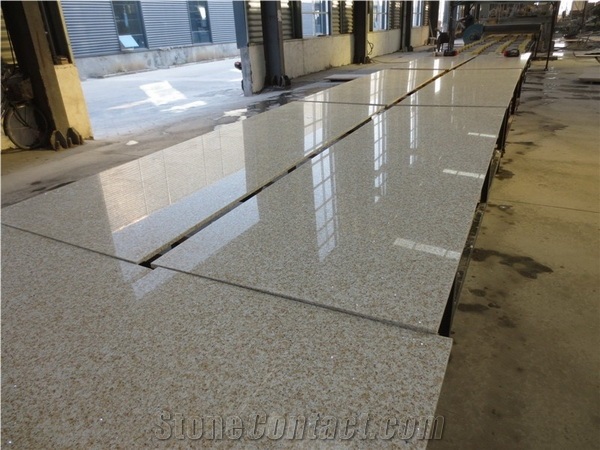 Beige Color Quartz Stone Tiles, Engineered Quartz Slabs