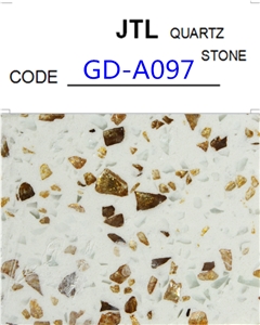 Golden Diamond Artificial Quartz Slab Popular in South Africa