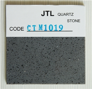 Gray Colors Quartz Stone for Kitchen Bar Countertops Popular in Usa