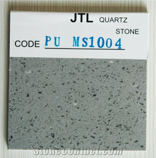 Gray Colors Quartz Stone for Kitchen Bar Countertops Popular in Usa