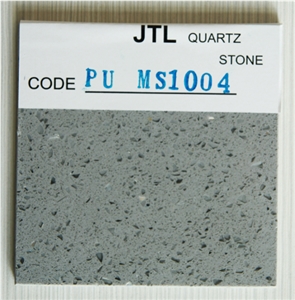 Gray Colors Quartz Stone for Kitchen Bar Countertops Popular in Usa