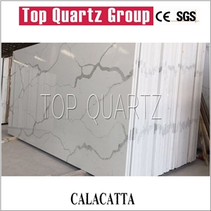 Calacatta White Artificial Quartz Stone Slab,Calacatta White