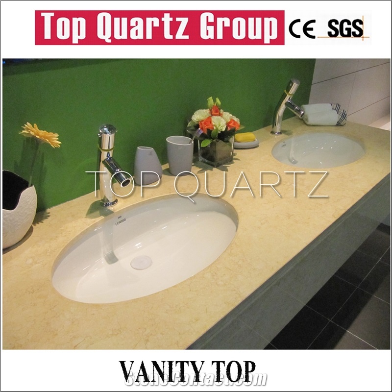Hot Sales Biscuit Quartz Stone Countertop
