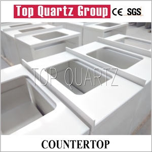 Pure White Engineering Bathroom Quartz Stone Table Top,Quartz Stone Countertop Pure White Engineering Bathroom Quartz Stone Table Top,Quartz Stone Countertop