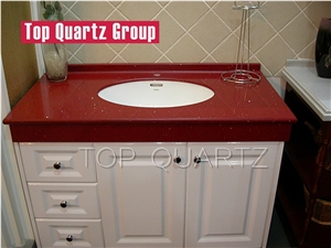 Red Galaxy Quartz Stone,Star Red Quartz Stone Countertop,Vanity Top