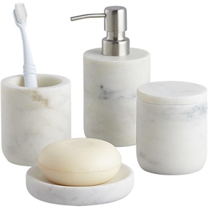 Banswara White Marble Bathroom Accessories