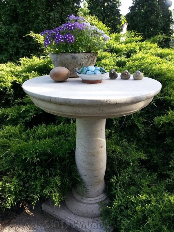Travertine Garden Ornament