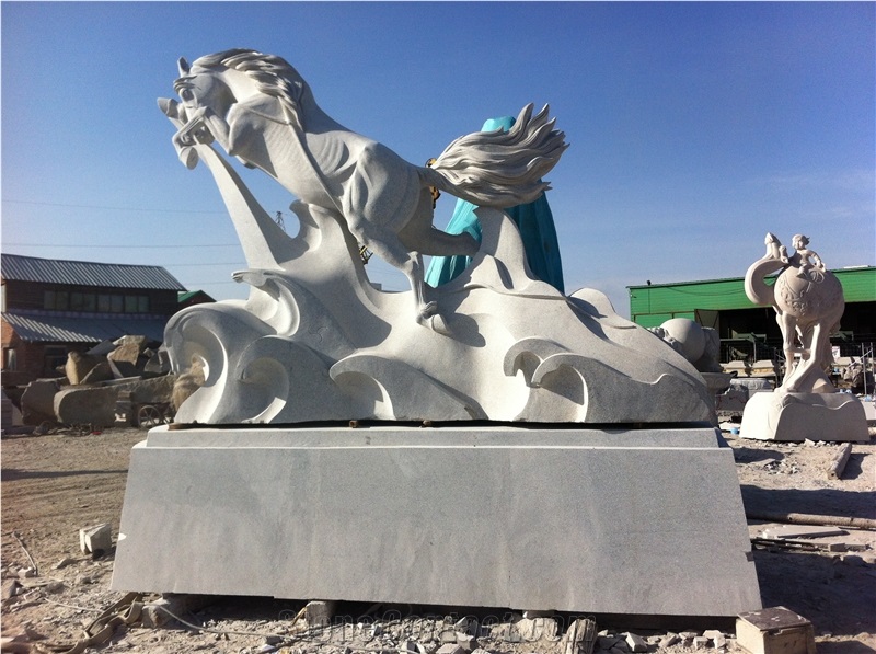 Mongolia White Granite Sky" Horse