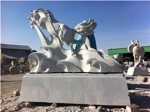 Mongolia White Granite Sky" Horse