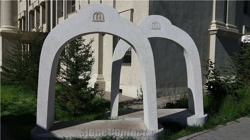 Mongolian White Granite Stone Cubes