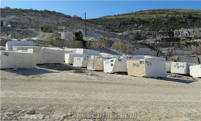 White Limestone Blocks