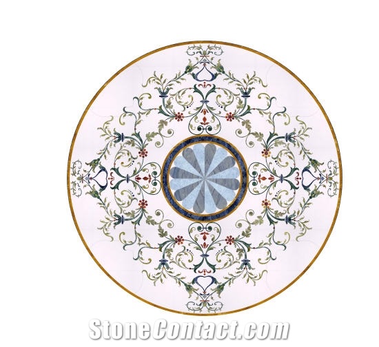Takt Parisian Classic Waterjet Marble Floor Pattern