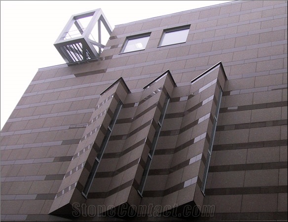 Rosso Vanga Red Granite Facade
