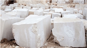 Burdur Bai Yulan Beige, Burdur White Pearl Marble Blocks