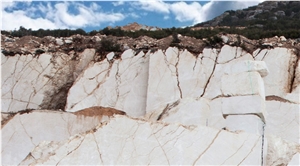 Burdur Bai Yulan Beige, Burdur White Pearl Marble Blocks