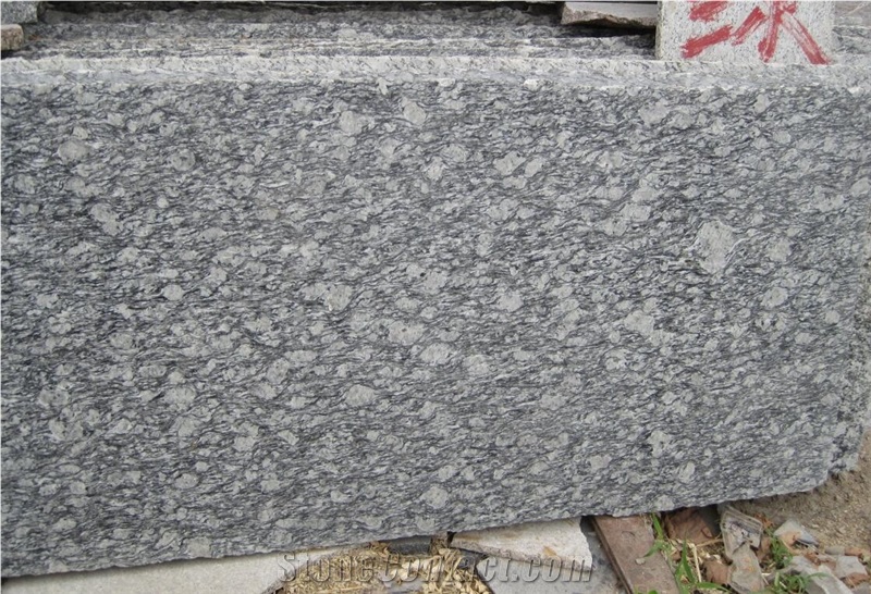 Spray White,G377 Granite,Mengyin Seawave White Flower Spindrift,White Wave Granite, China White Granite Slabs Polishing, Polished Wall Floor Covering Tiles, Walling, Flooring, Skirtings