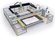 Cut & Jet Shuttle-Saw + waterjet + Bridge Cut & Move + automatic rotating table system Cut & Jet Shuttle-Saw + waterjet + Bridge Cut & Move + automatic rotating table system