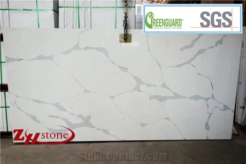 Calacatta White Artificial Stone Marble Texture