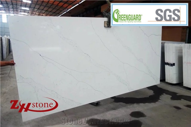 Calacatta White Artificial Stone Marble Texture