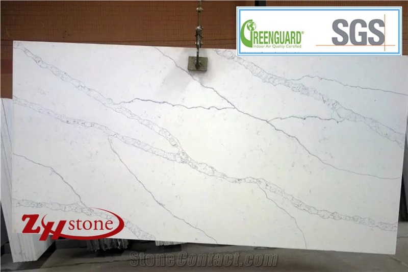 Calacatta White Artificial Stone Marble Texture