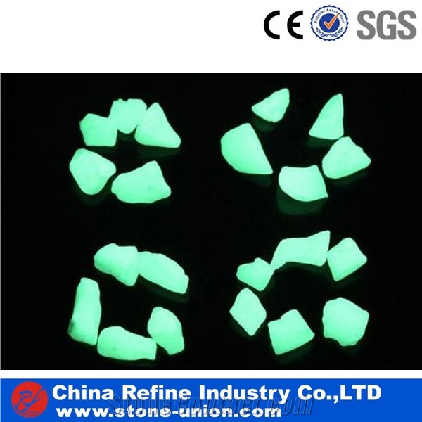 Garden Glowing the Dark Pebble& Glow Pebble Tiles &Glow Stone&Blue Glow Pebble in Garden &Crush Pebble Paving Walkway Decorative Glow in the Dark