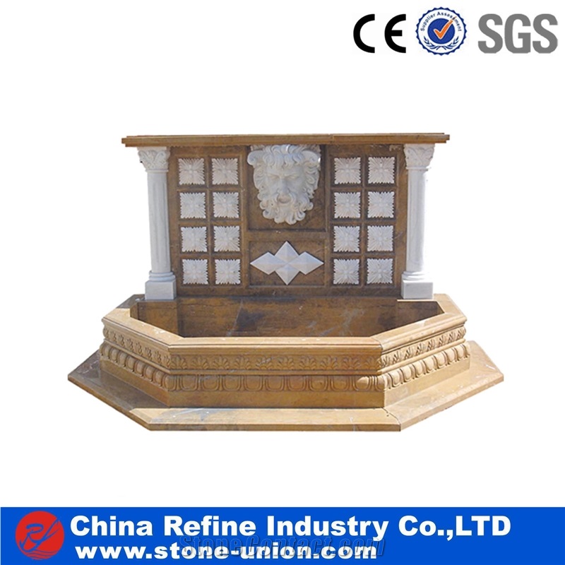 Garden Multicolor Granite Fountain,Garden Exterior Fountain Manufacturer,Supplier,Water Fountain,Indoor Fountain