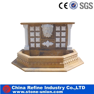 Garden Multicolor Granite Fountain,Garden Exterior Fountain Manufacturer,Supplier,Water Fountain,Indoor Fountain