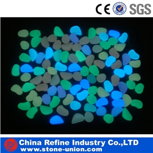 Mix Color Lighting Glow Pebble Stonee in Dark for Home Decoration