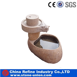 Popular Customized Sculptured Yellow Granite Fountain,Exterior Fountains,Handcarved Water Fountains Popular Customized Sculptured Yellow Granite Fountain,Exterior Fountains,Handcarved Water Fountains