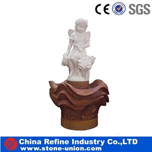 Sculptured Multicolor Marble Fountain Sculptured Multicolor Marble Fountain