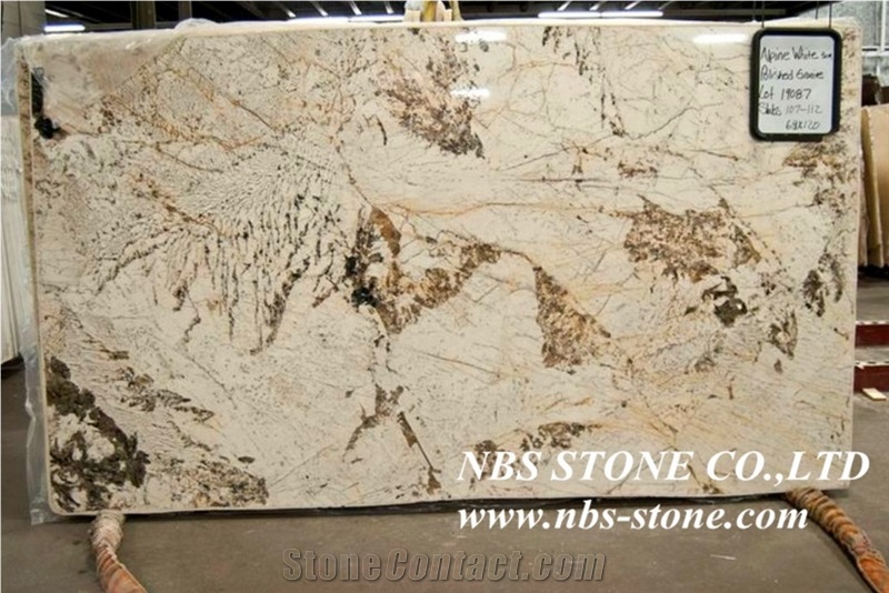 Alpine White Granite Slabs & Tiles, Brazil Yellow Granite