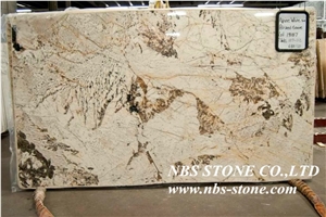 Alpine White Granite Slabs & Tiles, Brazil Yellow Granite