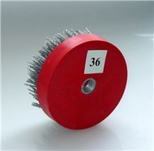 100mm Abrasive Round Brush with M14, M16 or 5/8-11 Thread